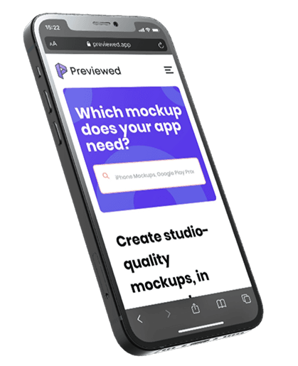 Web platform mockup