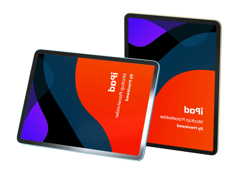 Web platform tablet mockup
